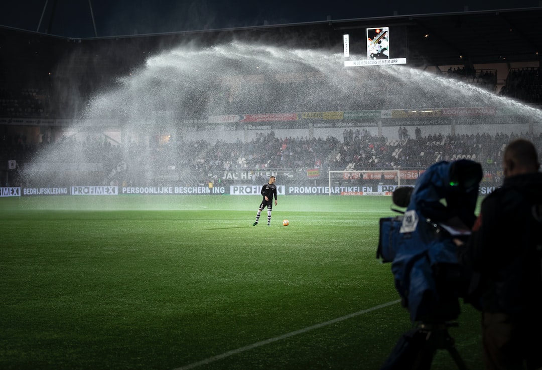 Football player preparing for the match